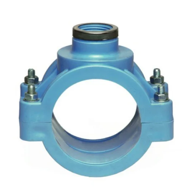 Хомут для врізки підсилений, із внутрішнім різьбленням 32x1/2`, 16 PN, поліпропілен